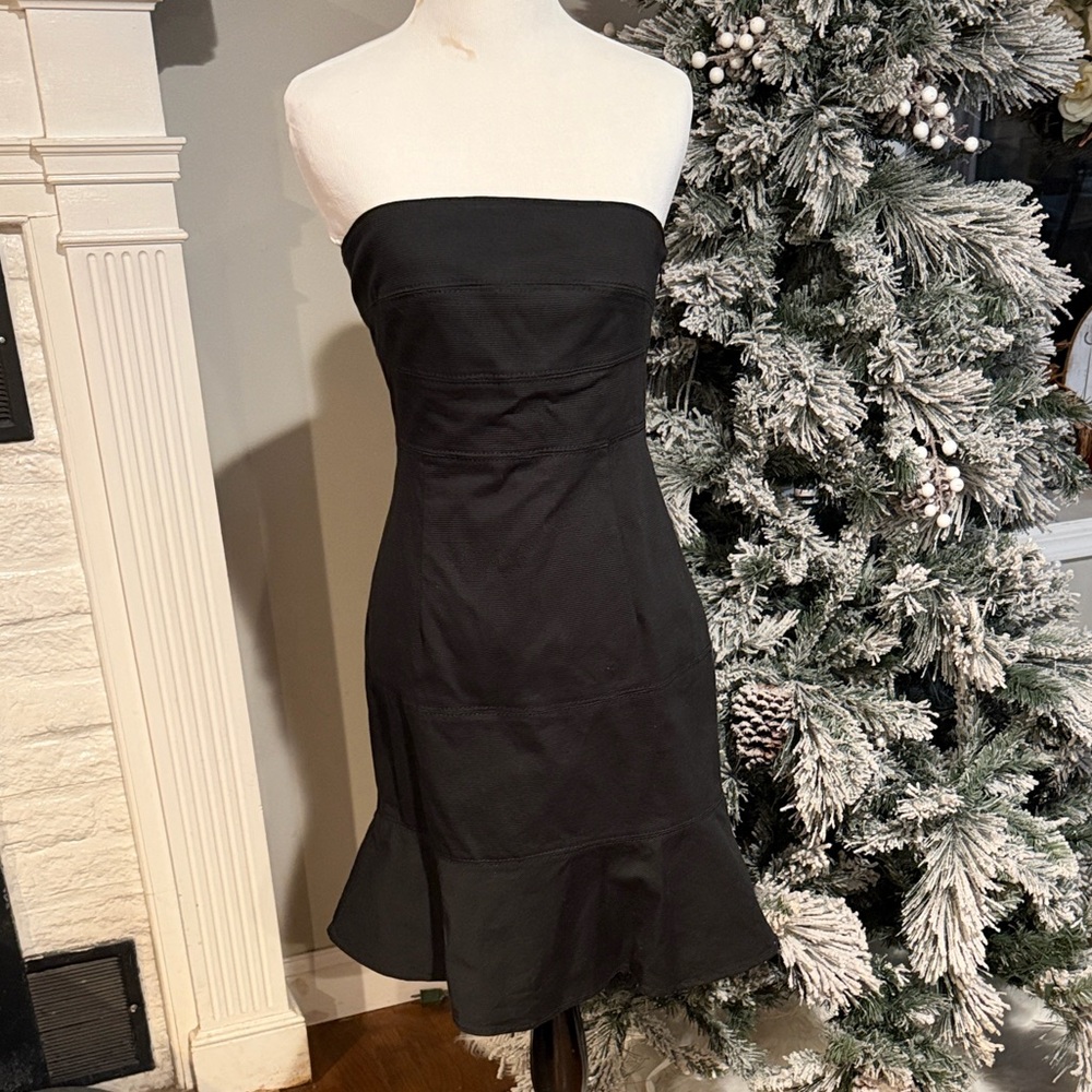 RED Valentino Black Strapless Dress
